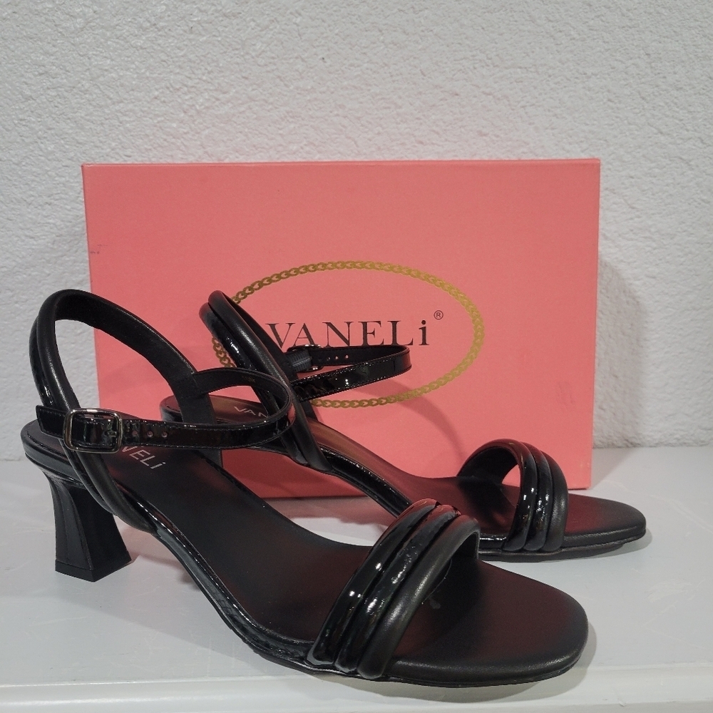 Vaneli Lashi Heels 10 Narrow New Black